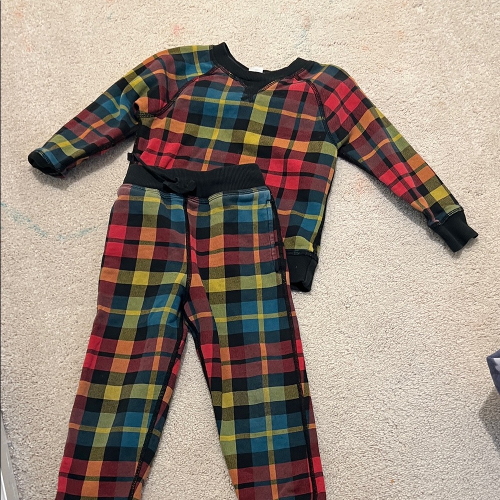 Hanna Andersson Multicolor Plaid Kids Set